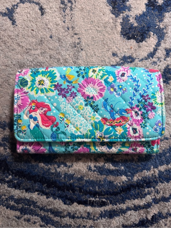 Vera Bradley Accessories - Vera Bradley Disney The Little Mermaid Quilted Floral Turquoise Wallet